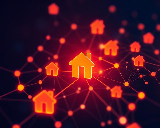 AI-powered mortgage technology platform visualization